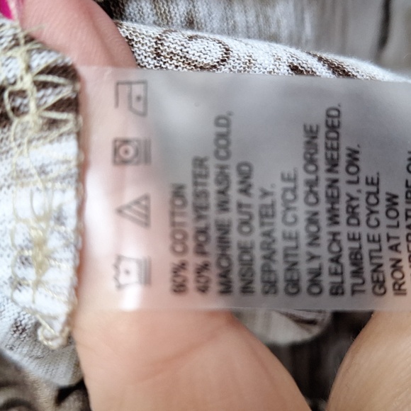 Alia Brown and Tan Patterned Tank Top - Picture 8 of 8